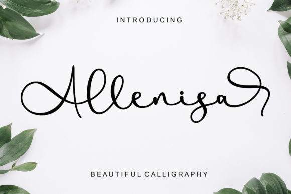 Allenisa: A Sophisticated Script Font for Elegant Craft Projects