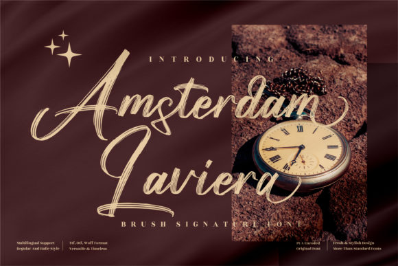 Amsterdam Laviera Typeface Review for Campaign Design