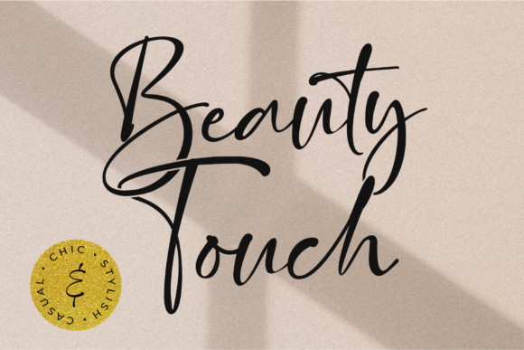 Beauty Touch: A Playful Script Font for Editorial Design