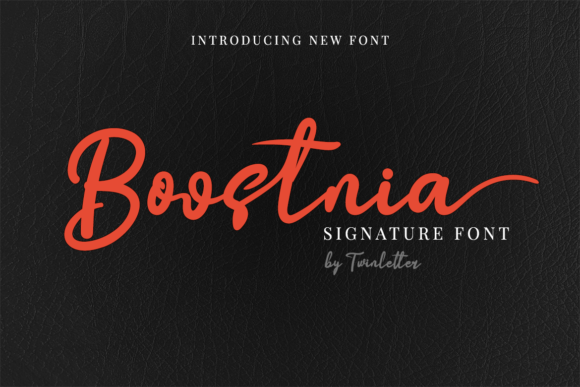 Boostnia: The Elegant Script Font for Boutique Labels and Invitations