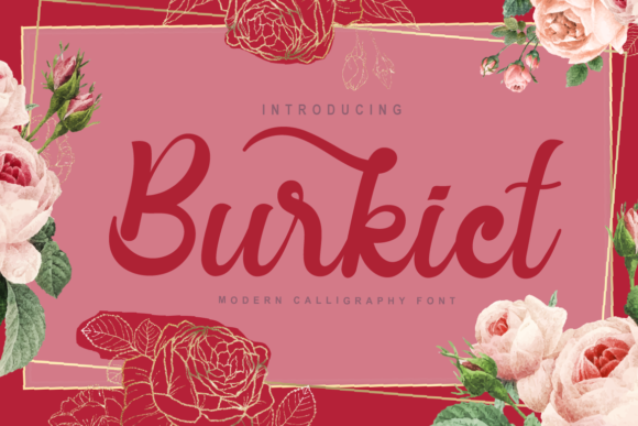 Burkict: A Chic Script Font for Elegant Craft Projects