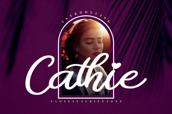 Cathie: A Handwritten Script Font for Romantic Brand Identities