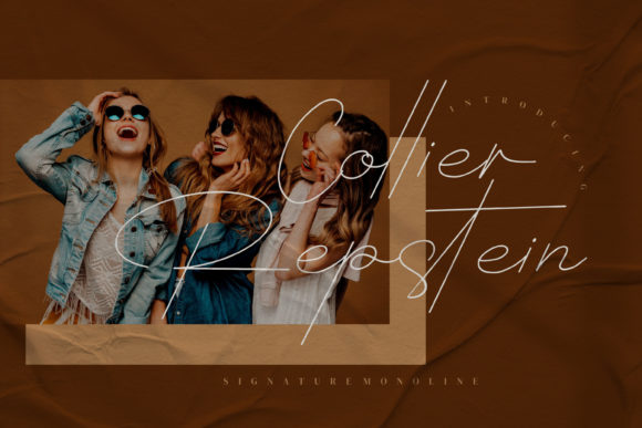 Collier Repstein: A Thin Script Font for Elegant Brand Identity