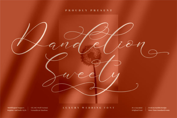 Dandelion Sweety Typeface Review for Boutique Brands