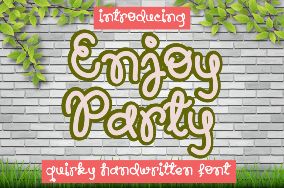 Enjoy Party: A Whimsical Script Font for Handmade Labels and Invitations