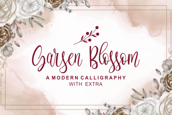 Garsen Blossom: A Playful Script Font for Charming Brand Identities