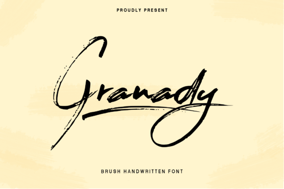 Granady: A Romantic Brushed Script Font for Handmade Creations