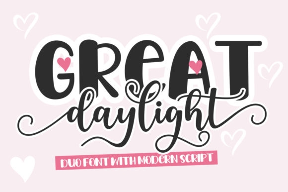 Great Daylight Duo: A Versatile Script and Sans Serif Typeface for Modern Brands