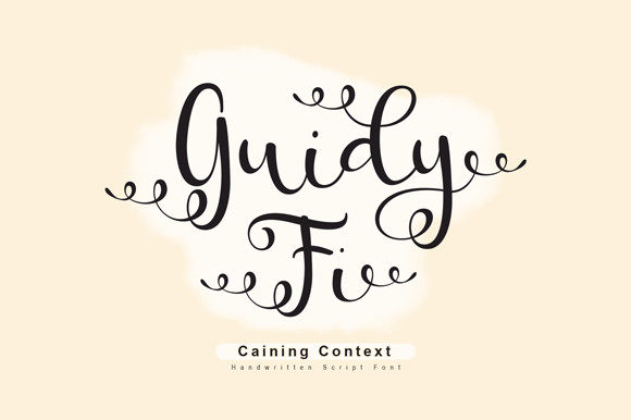 Guidy Fi: A Dazzling Script Font for Editorial Design