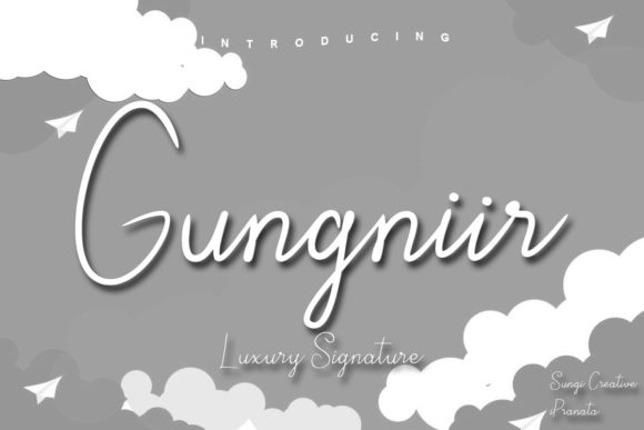 Gungniir: The Elegant Script Font for Polished Brand Identity