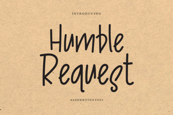 Humble Rquest: A Whimsical Script Font for Relaxed Brand Campaigns