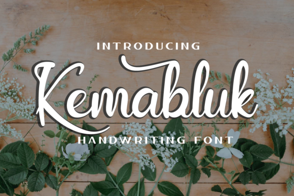 Kemabluk: A Delicate Script Font for Elegant Brand Identity Projects