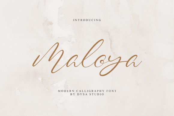 Maloya: Elevating Digital Brand Identity with Elegant Script Typography