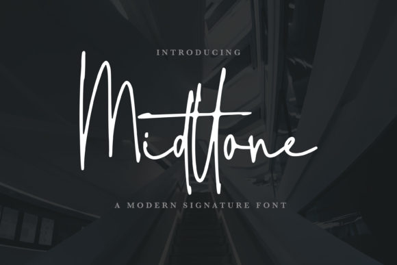 Midttone: A Playful Script Font for Editorial Design