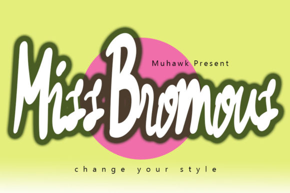 Miss Bromous: A Whimsical Script Font for Polished Branding