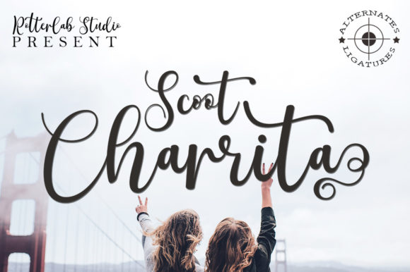Scoot Charrita Typeface: A Delicate Script for Elegant Branding