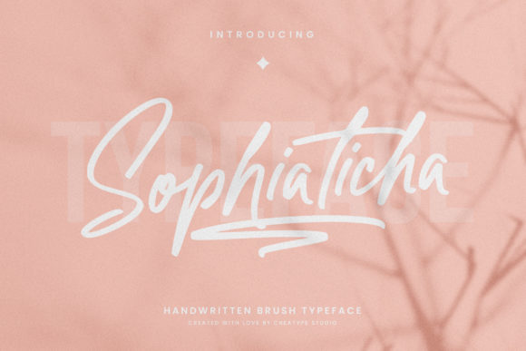 Sophiaticha Typeface Review: A Relaxed Brushed Script for Handmade Brands