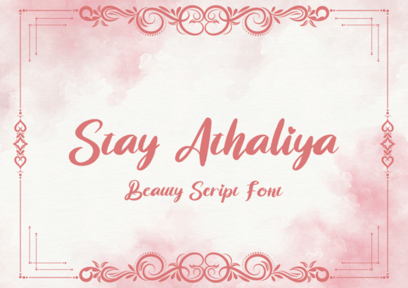 Stay Athaliya: Elevating Editorial Design with Refined Script Typography