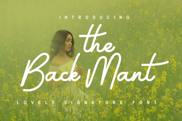 The Back Mant: A Script Font for Polished Small Business Branding
