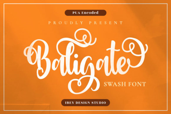 Upgrade Your Brand Identity with the Baligate Script Font