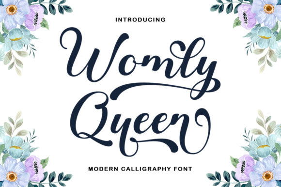 Womly Queen: The Playful Script Font for Scroll-Stopping Social Media Graphics